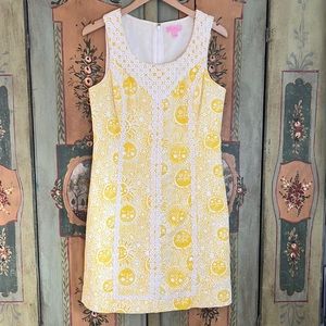 Lilly Pulitzer MacFarlane Sun Print Shift Dress 8